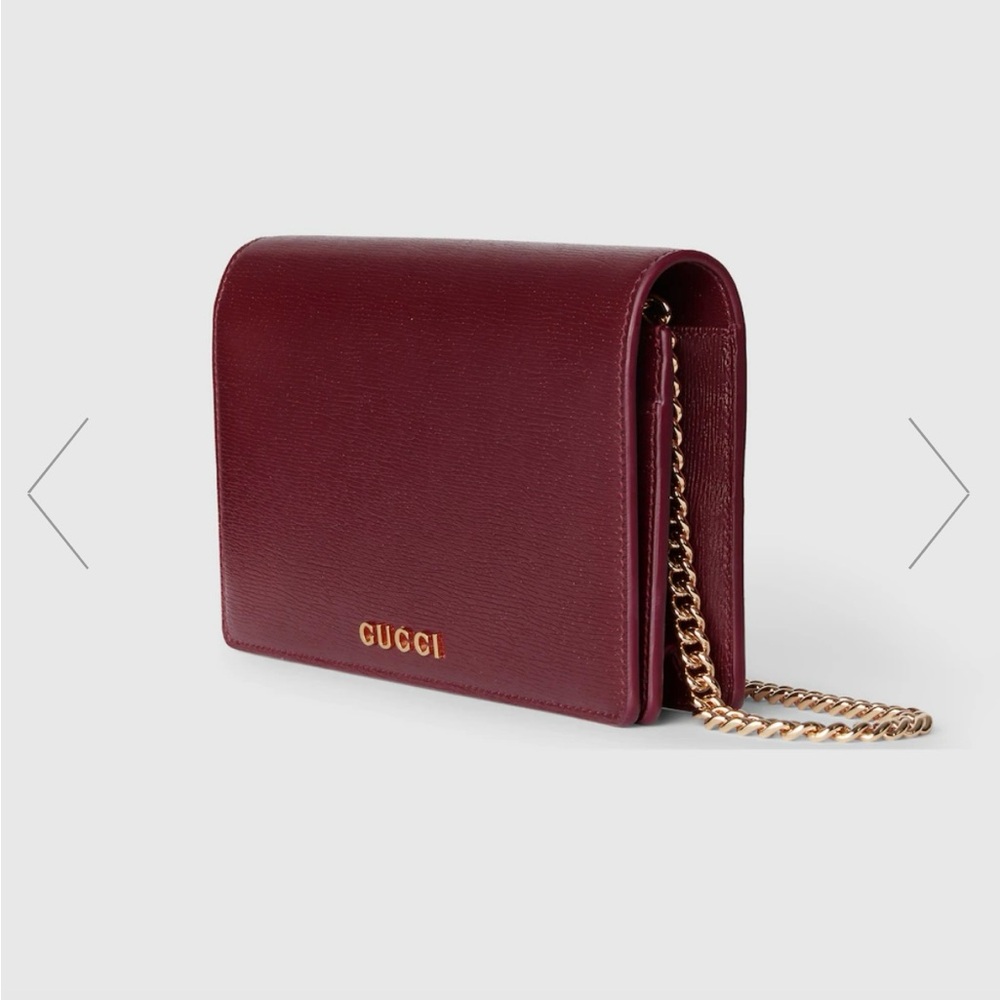 sold Gucci wallet with chain crossbody purse